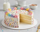 Rainbow Sprinkle Celebration Cake