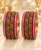 Rangoli Spark Lac Bangle Set