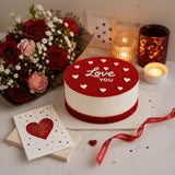 Red Velvet Romantic Bento Cake