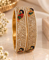 Regal Peacock Sparkle Bangle Set