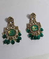 Royal Emerald Green Drop Earrings
