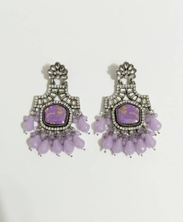 Royal Purple Drop Earrings
