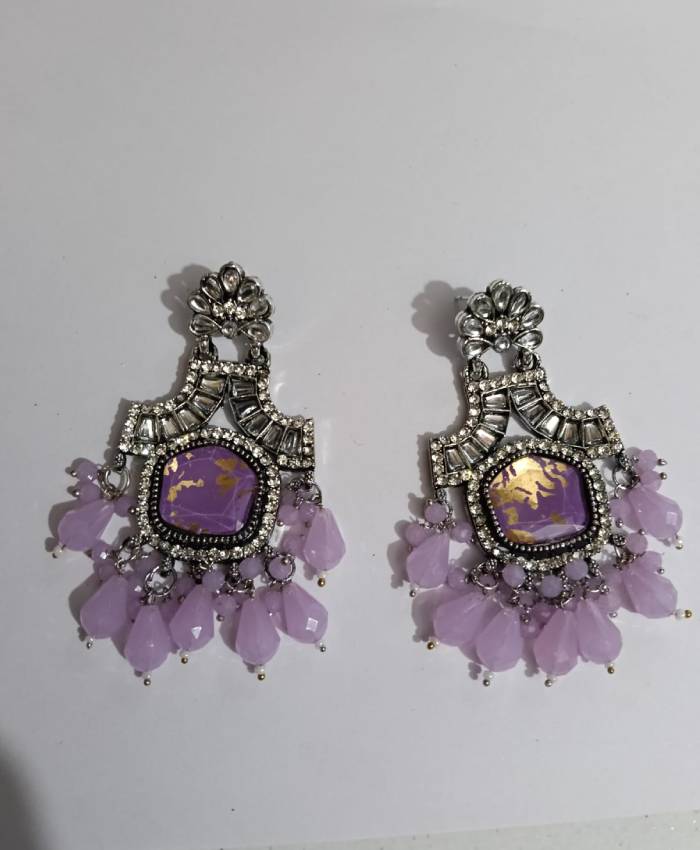 Royal Purple Drop Earrings