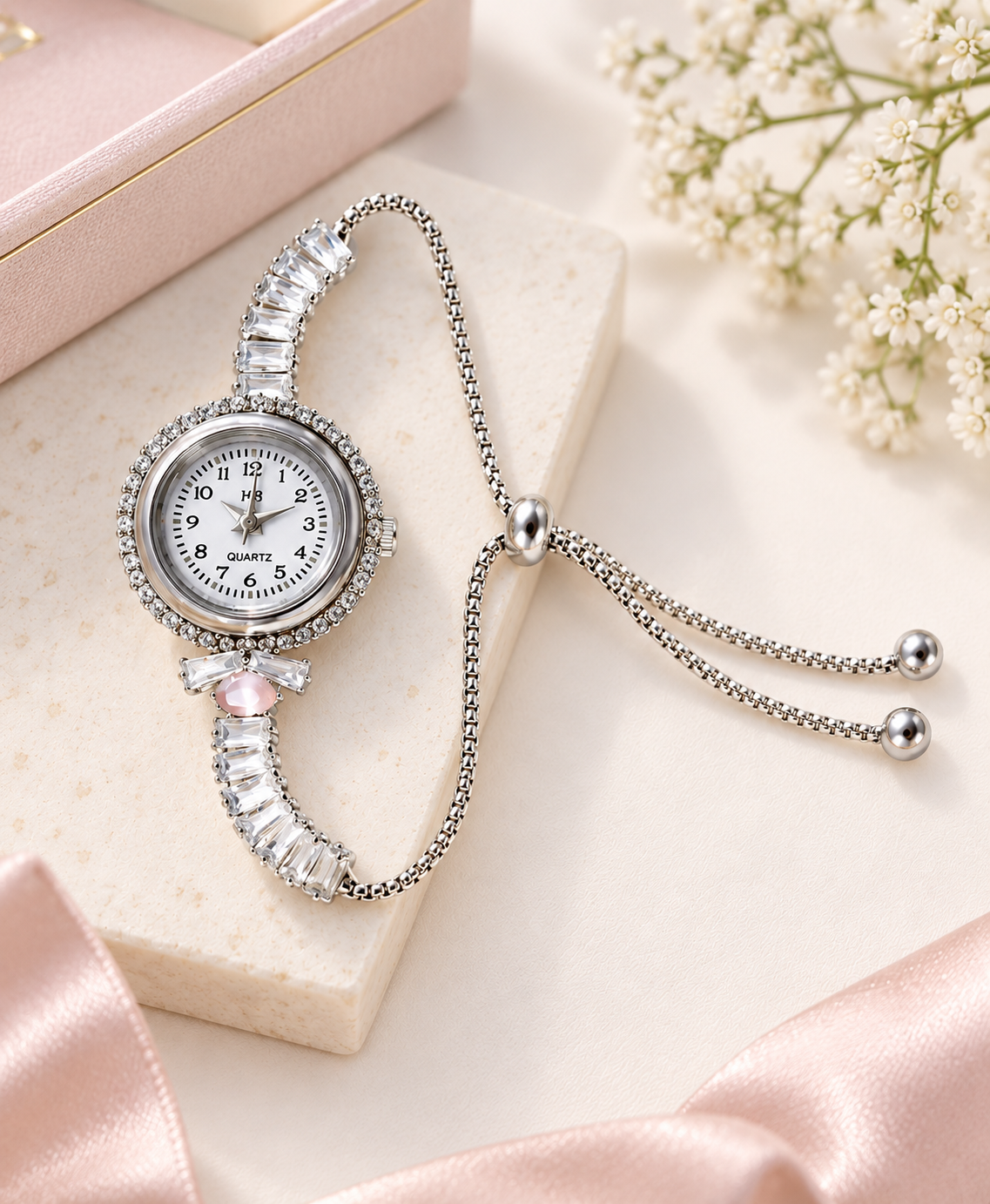Selene Crystal Bracelet Watch