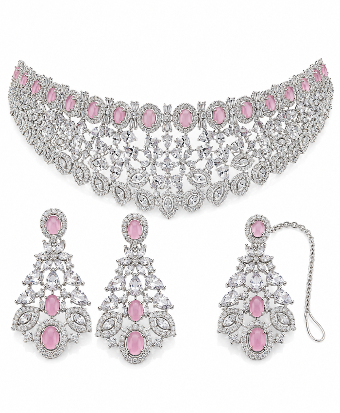 Rosé Élan Crystal Statement Set