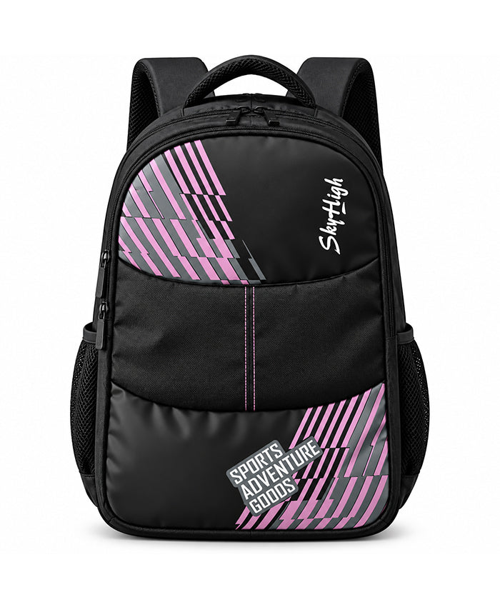 Sky High Adventure Black & Pink Travel Backpack