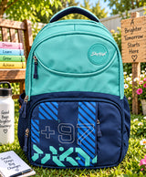 Sky High Aqua Motion Blue Multi-Compartment School Backpack