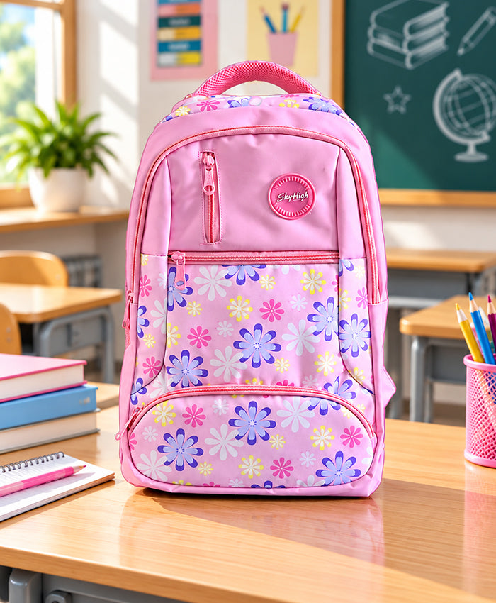 Sky High Blossom Pink Floral Backpack