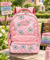 Sky High Daisy Dream Pink Floral School Backpack