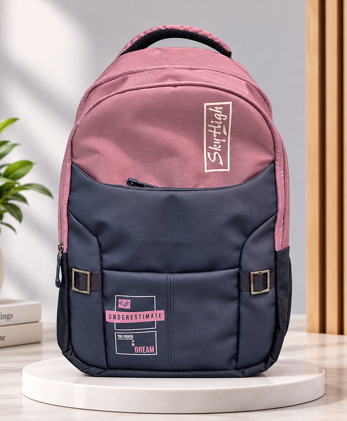 Sky High Dual-Tone Pink & Navy Everyday Backpack