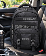 Sky High Movement Black Multi-Compartment Backpack