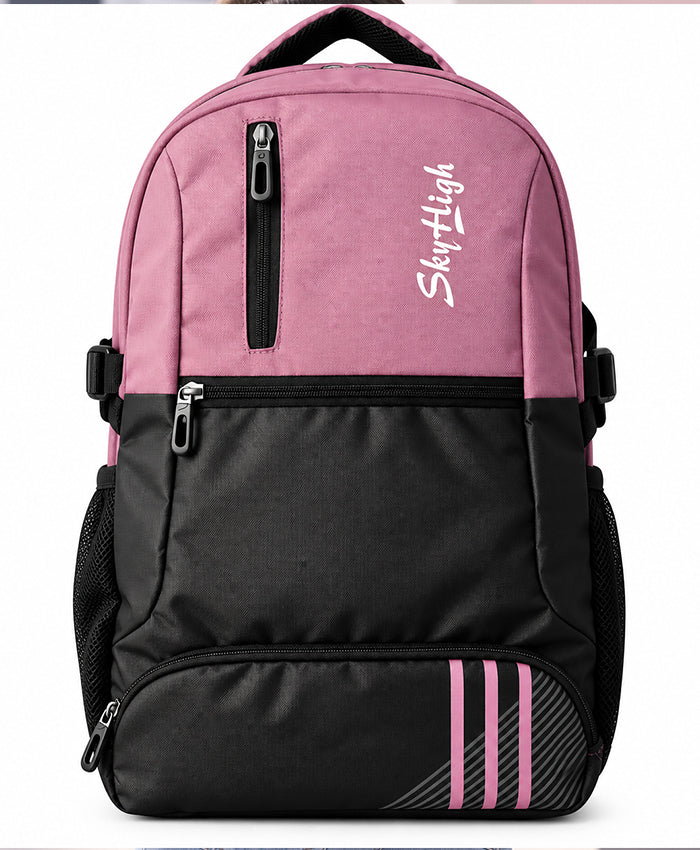 Sky High Rose Edge Pink & Black Everyday Backpack
