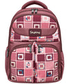 Sky High Rose Grid Multi-Compartment School Backpack