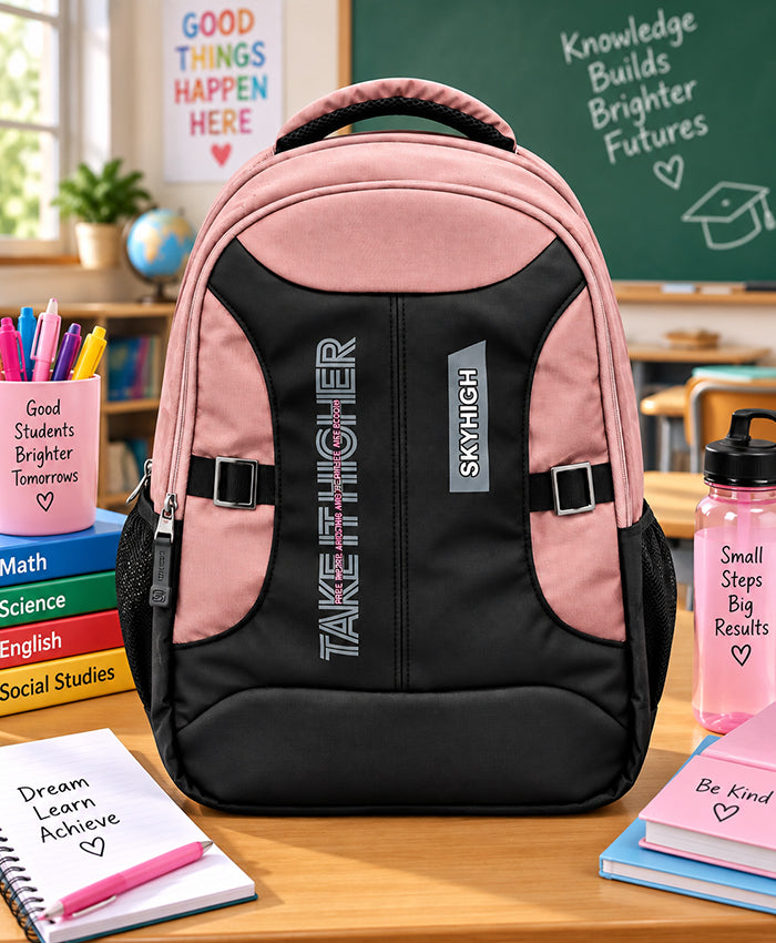 Sky High Take It Higher Pink & Black Everyday Backpack