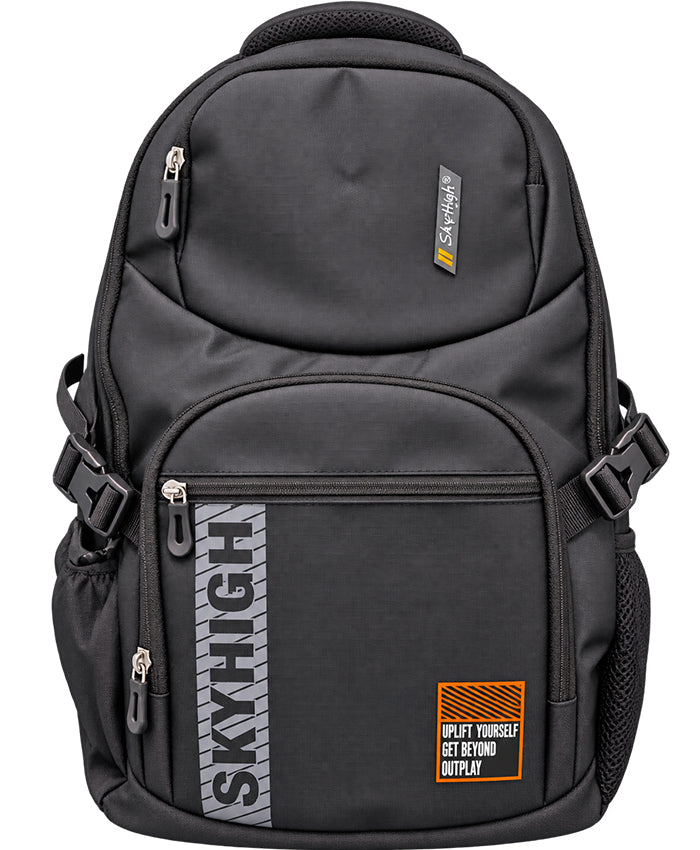Sky High Uplift Black Multi-Compartment School Backpack
