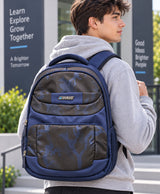 Sky High Urban Camo Navy Blue Multi-Compartment Backpack