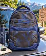 Sky High Urban Camo Navy Blue Multi-Compartment Backpack