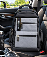 Sky High Urban Edge Black & Grey Multi-Pocket Backpack