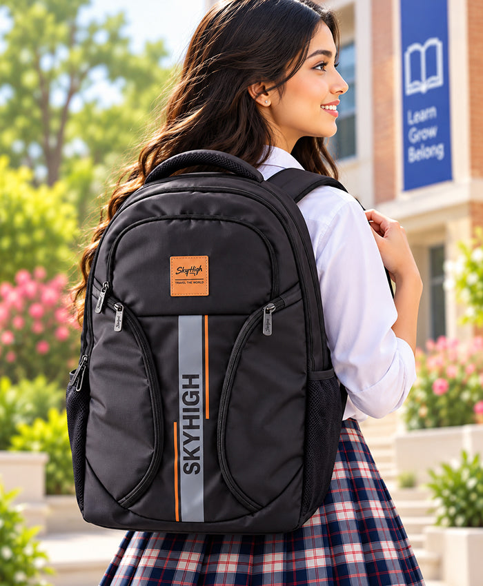 Sky High Urban Edge Black & Orange Backpack