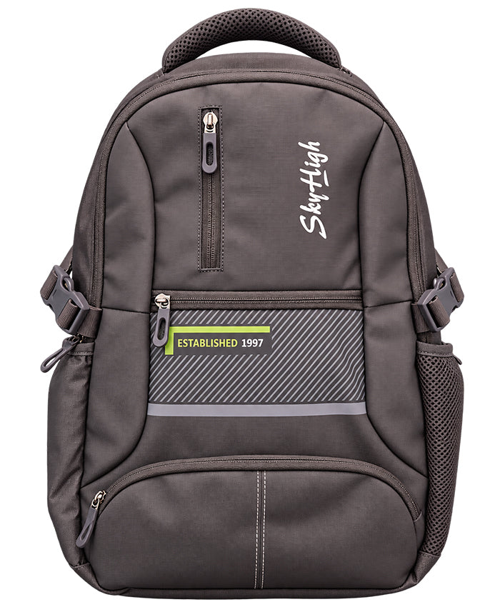 Sky High Urban Edge Grey Multi-Compartment School Backpack