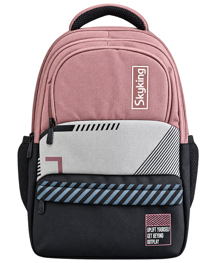 Sky High Urban Edge Pink, Grey & Black Multi-Compartment Backpack