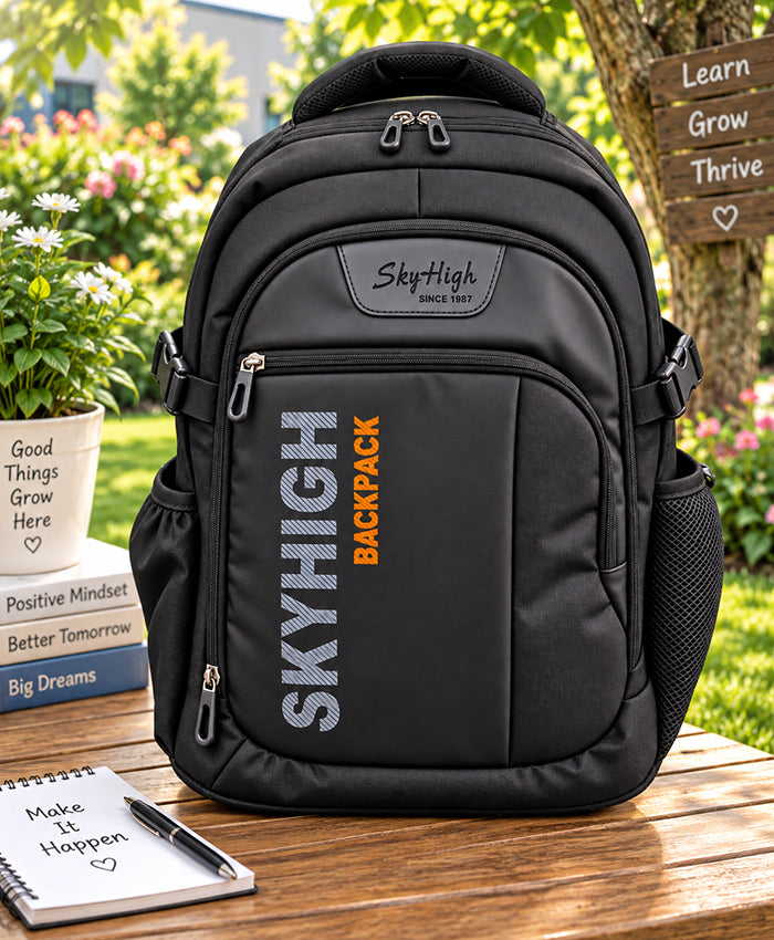 Sky High Urban Pro Black Multi-Compartment Backpack