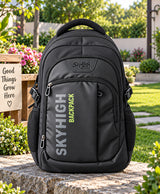 Sky High Urban Pro Black & Grey Multi-Compartment School Backpack