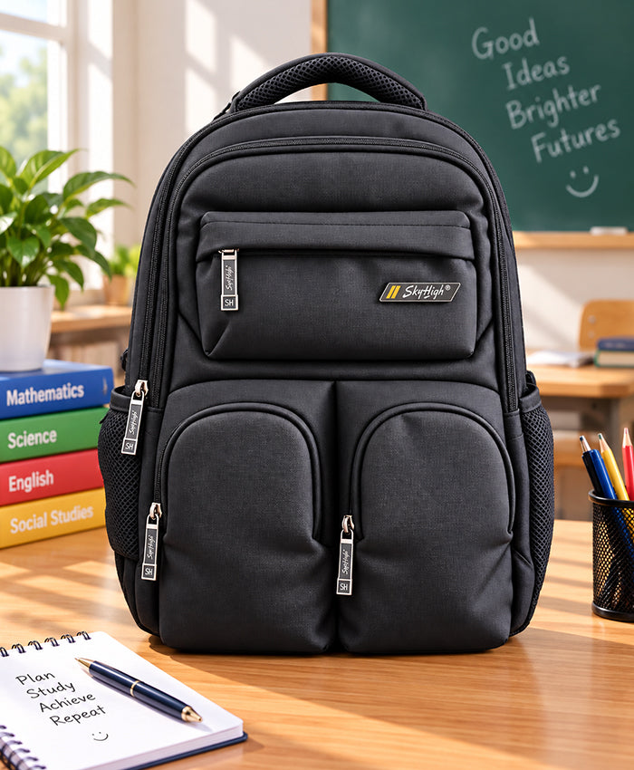SkyHigh Black Rugged Backpack