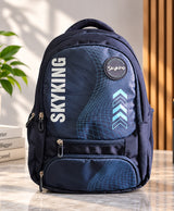 Skyking Dynamic Grid Navy Blue Multi-Compartment Backpack