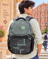 Skyking Never Give Up Grey & Black Backpack