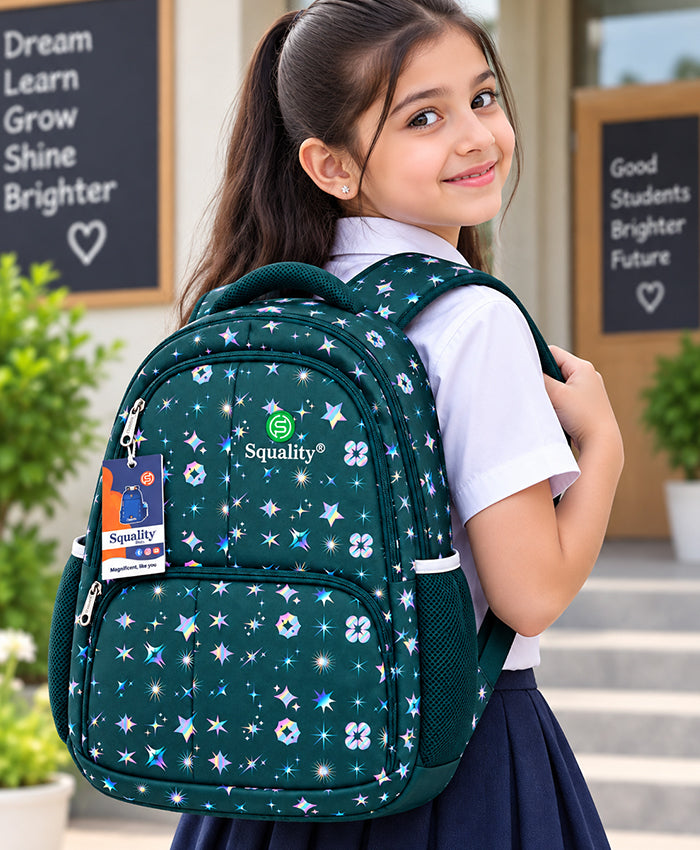 Squality StarGlow Teal School Backpack