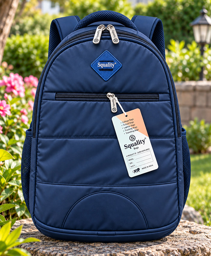 Squality Urban Classic Navy Blue School Backpack