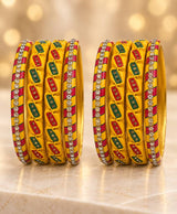 Sunshine Pattern Lac Bangle Set