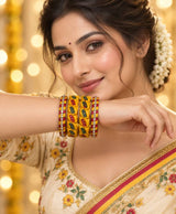Sunshine Pattern Lac Bangle Set