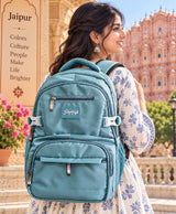 Teal SkyHigh Backpack Studio Portrait