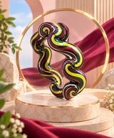 Vibrant Wavy Multicolor Statement Lac Bangles