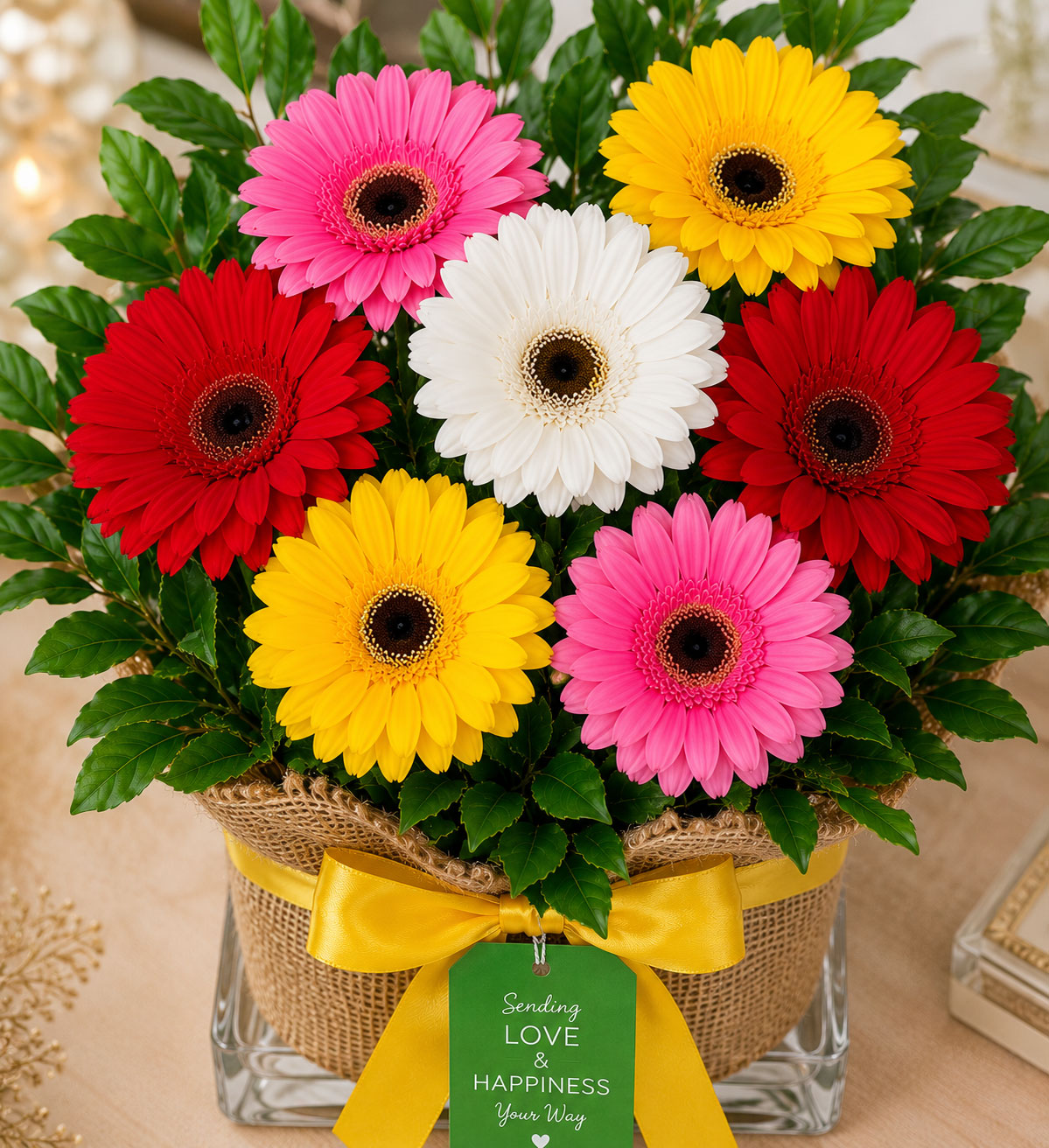 Vibrant Wishes Floral Vase