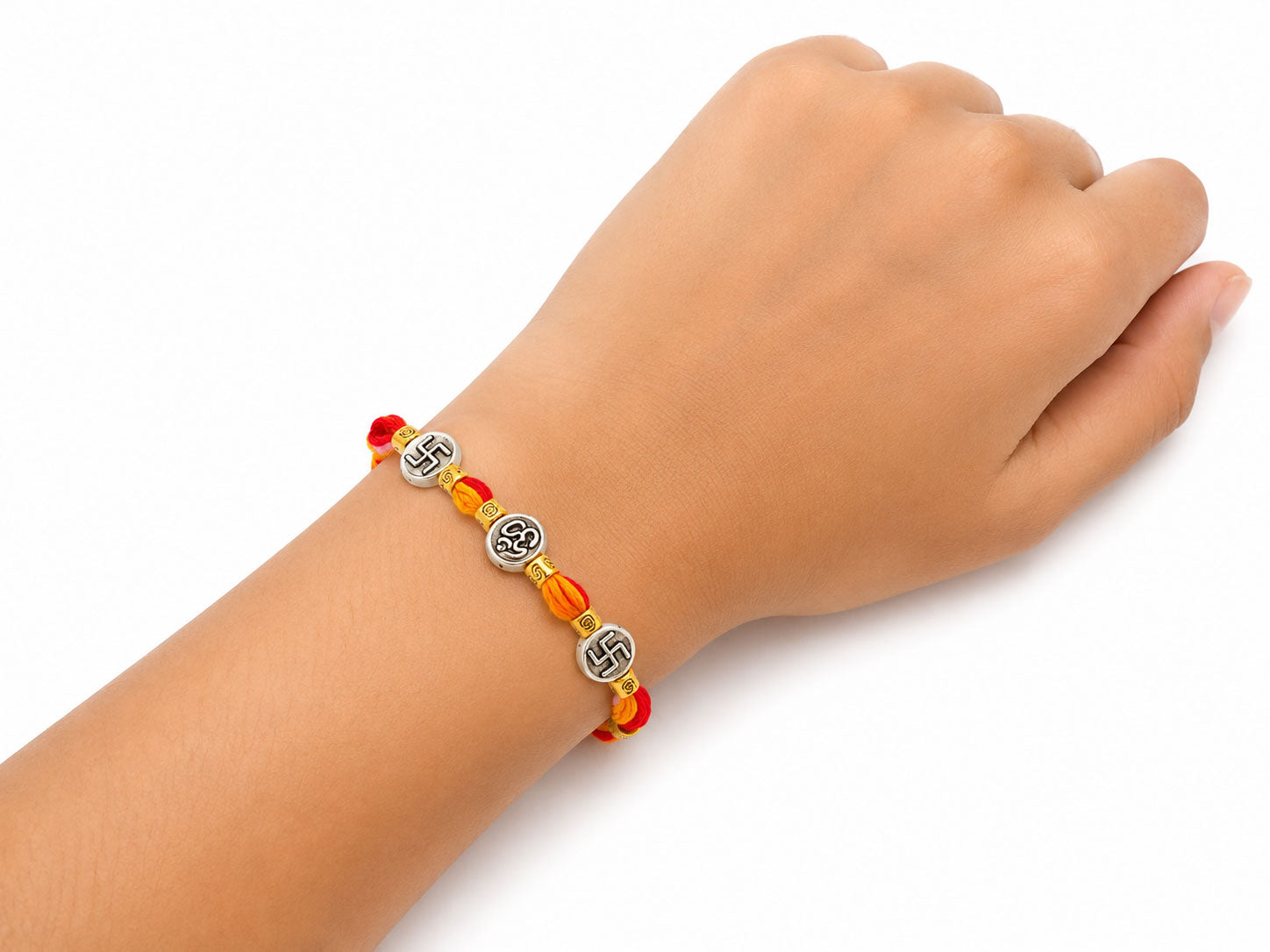 Auspicious Om & Swastik Spiritual Rakhi