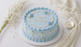 Baby Blue Vintage Cake