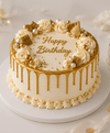 Golden Drip Celebration Cake