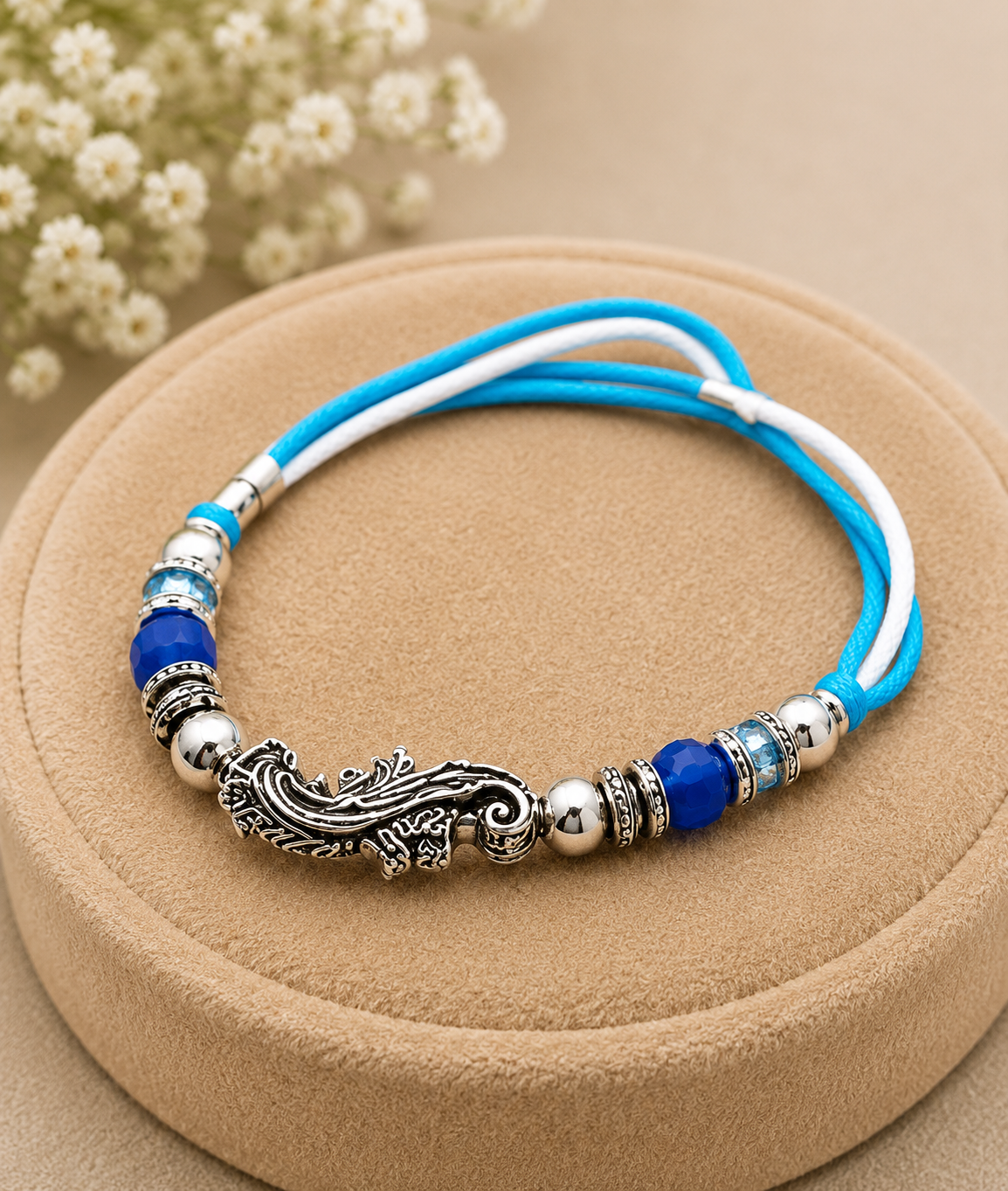 Blue Peacock Designer Rakhi