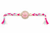 Blush Pink Floral Crystal Designer Rakhi