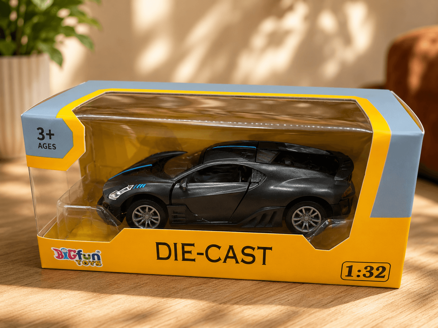 Kids Fun Toy Gift Hamper with Air Blaster, Die-Cast Car & Chocolates