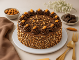 Chocolate Almond Crunch Truffle Cake