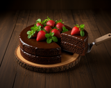 Chocolate Strawberry Delight Cake