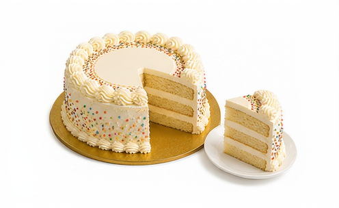 Classic Confetti Vanilla Celebration Cake
