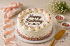 Classic Happy Birthday Vanilla Cream Cake