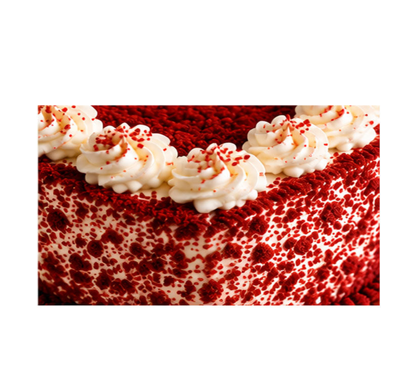 Classic Heart Red Velvet Birthday Cake