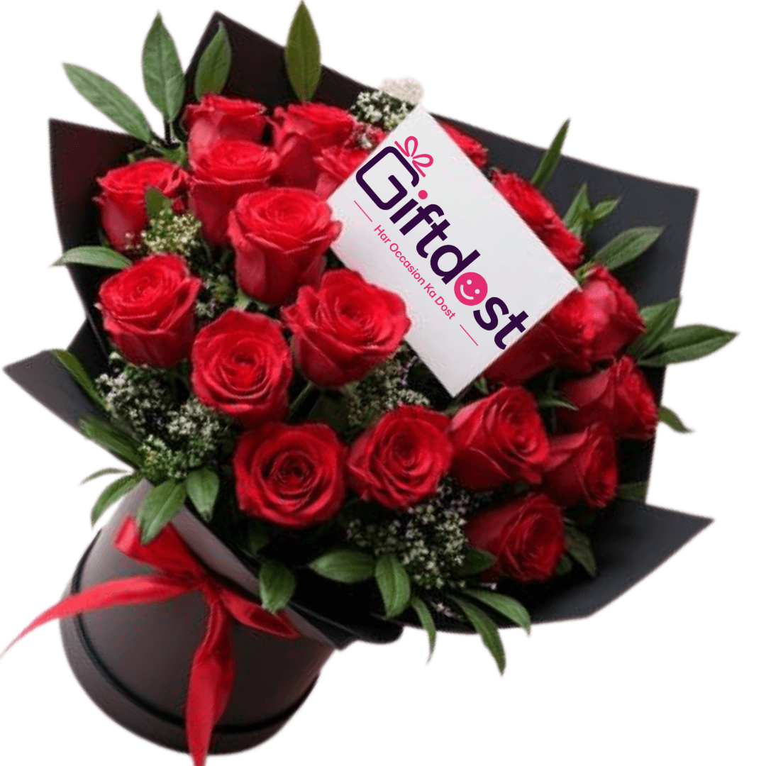 Crimson Romance Rose Box