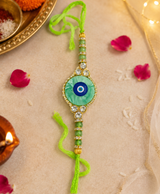 Divine Evil Eye Crystal Rakhi
